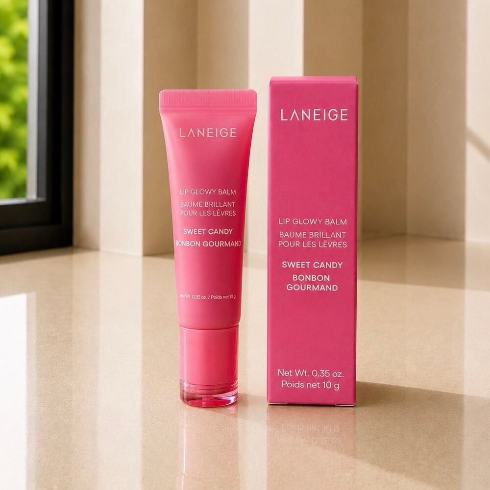 LANEIGE Lip Glowy Balm Sweet Candy 0.35 oz Pink Tint